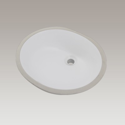 U1714 White Porcelain Undermount Bathroom Sink