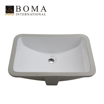 1812 Bathroom Undermount Rectangular Ceramic Sink BMU-1812